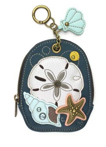 Mini Coin Purse Keychain - Sand Dollar Chala Handbags