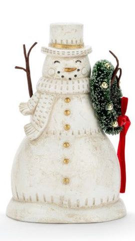 Snowman Paper Pulp Glittered Greenery Figures - Treehouse Gift & Home - Onalaska Wisconsin