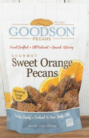 Sweet Orange Pecans Small Bags Goodson Pecans