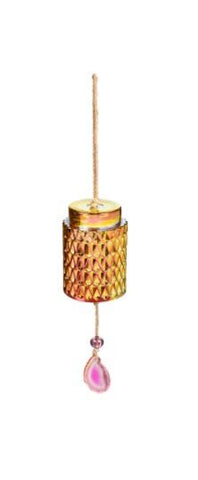 Agate Glass Wind Chime - Gold Evergreen Enterprises