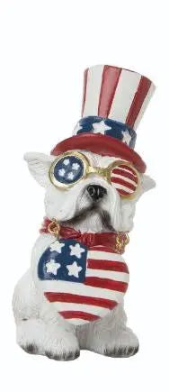 Americana Pup Figurine Transpac