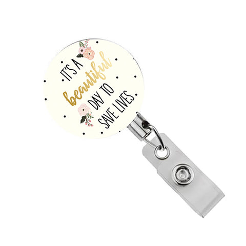 Badge Reel Save Lives - Treehouse Gift & Home