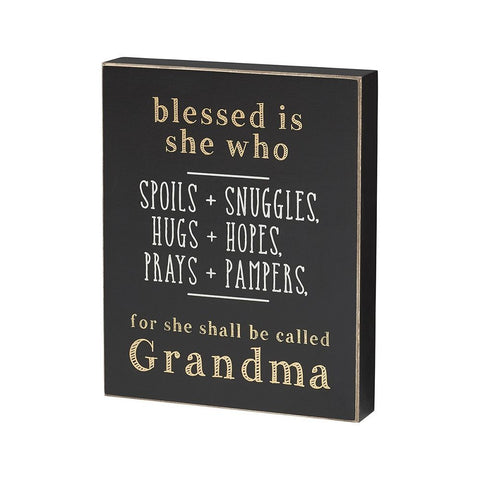 Blessed Grandma Box Sign - Treehouse Gift & Home
