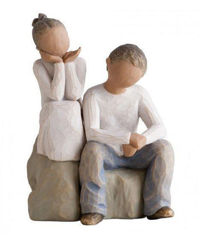 Brother and Sister (Darker Tone and Hair Color) - Treehouse Gift & Home