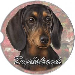 Dachshund Black Car Coaster - Treehouse Gift & Home