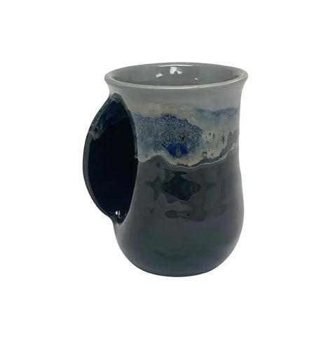 Handwarmer Mug Left {STORMY NIGHT} Clay in Motion
