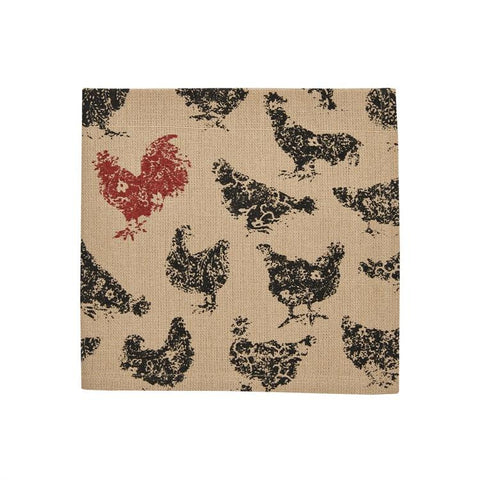 Hen Pecked Napkin - Hens - Treehouse Gift & Home