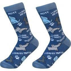 I Love My Mutt Socks - Treehouse Gift & Home