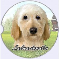 Labradoodle Cream Car Coaster - Treehouse Gift & Home