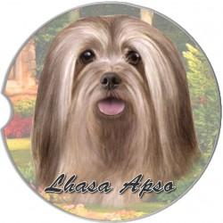 Lhasa Apso Car Coaster - Treehouse Gift & Home