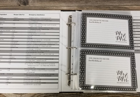 Mr. & Mrs. Recipe Binder - Treehouse Gift & Home