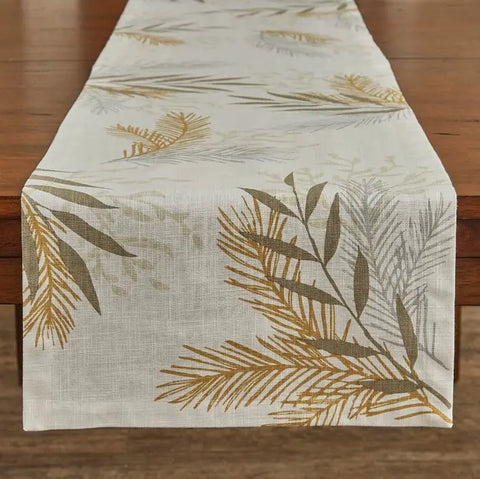 NEUTRAL SPRIGS TABLE RUNNER Park Designs