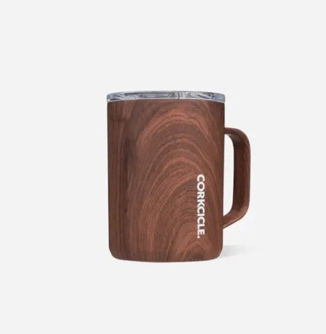 ORIGINS COFFEE MUG - 16 oz Walnut Wood Corkcicle
