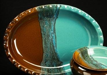 Oval Platter {OCEAN TIDE} - Treehouse Gift & Home