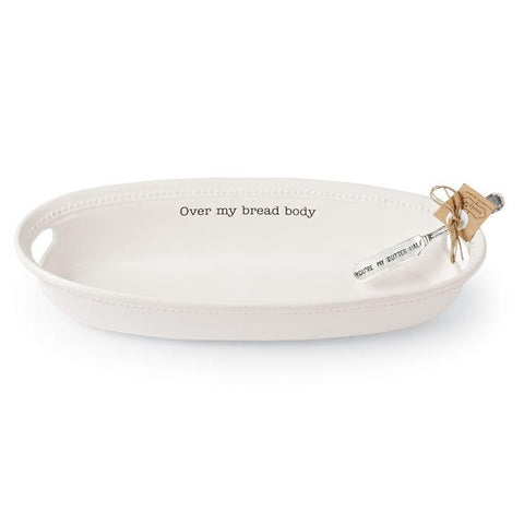 Over My Bread Body Serving Set Mud Pie