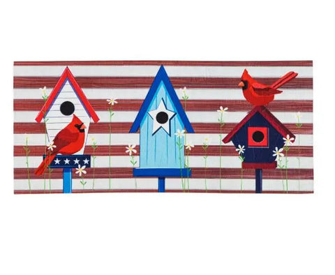 Patriotic Birdhouses Sassafras Switch Mat Evergreen Enterprises