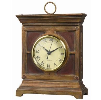 Red Pine Finished Resin Clock 7.25"H - Treehouse Gift & Home