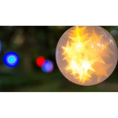 Specialty Built-in Battery LED Holographic Starfire Sphere - Warm White S4