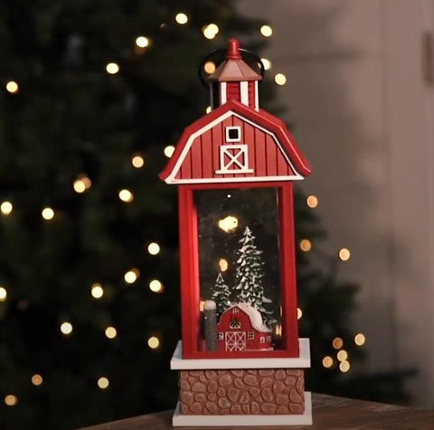 Spinning Water Barn Lantern - Treehouse Gift & Home