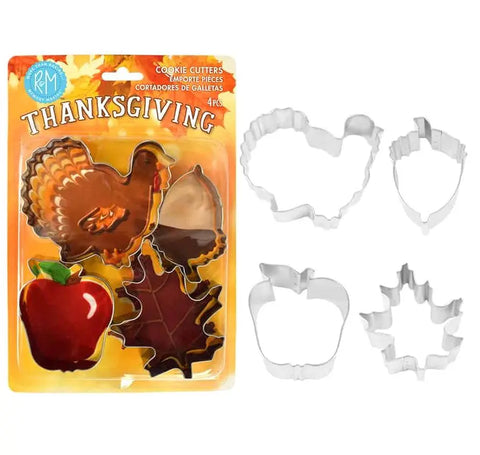 Thanksgiving 4PC Cookie Cutter Set R&M International