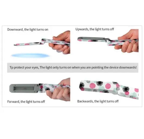 Travel UVC Light Sanitizer Flip Wand, Pink and Blue Evergreen Enterprises