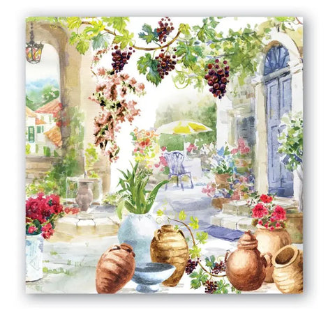 Tuscan Terrace Cocktail Napkin Michel Design Works